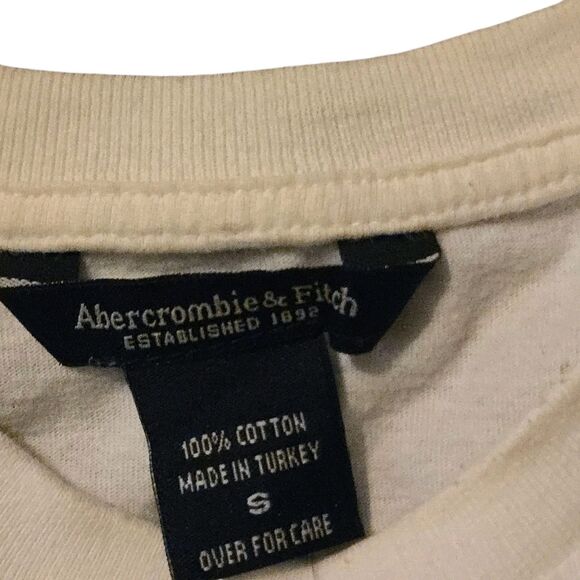 Y2K Abercrombie & Fitch S Cotton 91 Logo VTG Preppy Bella Swan Elena Gilbert - Picture 3 of 7
